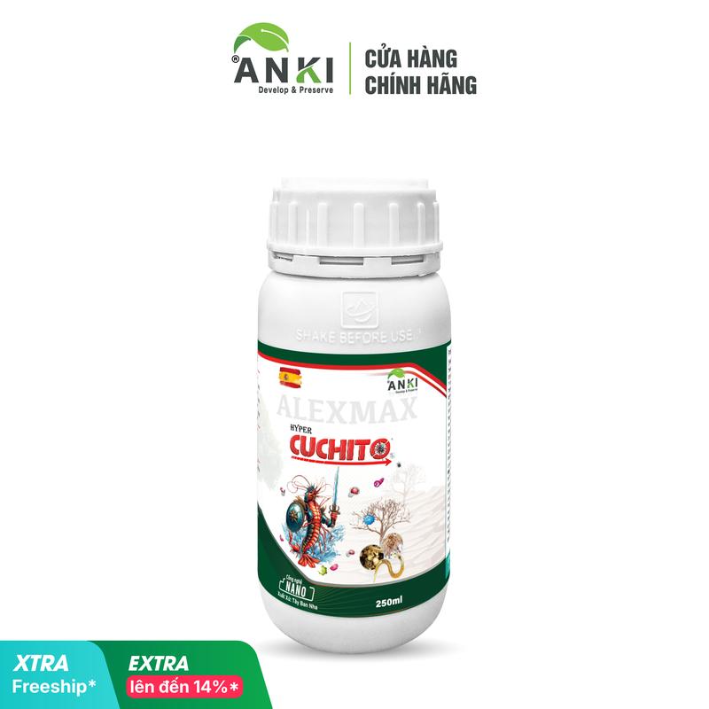   Hàng mới tinh  Chai phân bón Cuchito nhập khẩu Châu Âu "Nano đồng và chitosan" 250ml pha 1000 lít nước – Sức mạnh từ công nghệ Nano bảo vệ cây trồng từ gốc rễ 