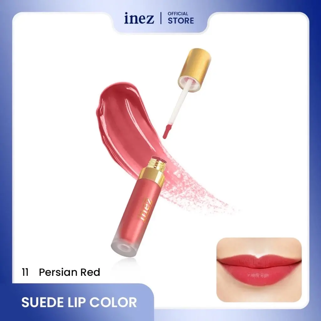 Inez 900 Premium Suede Lip Color/Lip Cream/Persian Red