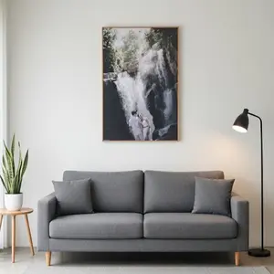 Frame Foto Estetik Frame Box Kayu Slim - Bingkai Foto Aesthetic Mewah Unik Gratis Cetak Foto