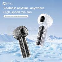 Gambar KIIP Handheld FAN07 Transparant 2.000mAh With LED Display Kipas Angin Portable - Black / Pink / White - Merah muda dari GASOL KALIURANG Kota Malang 3 Tokopedia