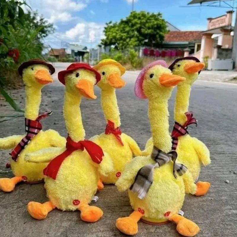  TẶNG CÒI THỔI SIÊU DỄ THƯƠNG đồ chơi vịt nhại xương rồng nhại  ghi âm học nói . biết khiêu vũ biết hát biết nhại kèm sạc pin. 