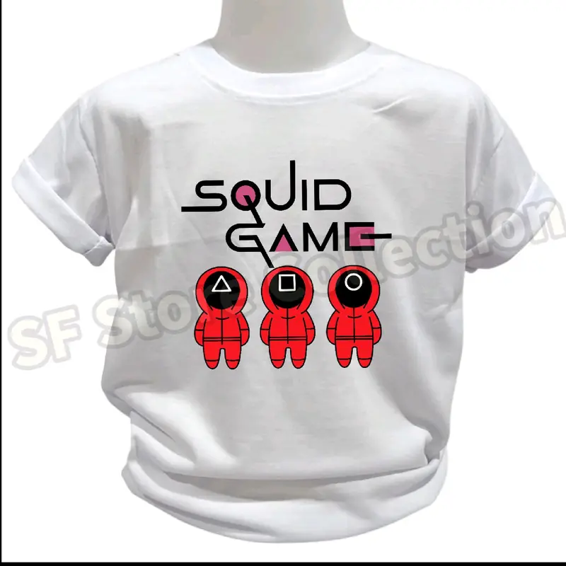 Kaos Anak Perempuan dan Laki Laki Squid Game - Fashion Anak 4