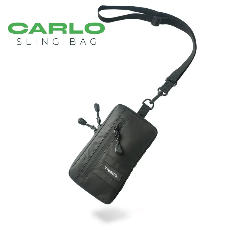 TNG.co -CARLO SLING POUCH - TAS HP ANTI AIR TAS PRIA WANITA / Tas leher / handbag /poucht bag/  tas selempang  waterproof 0