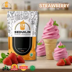 BUBUK ICE CREAM PREMIUM NEW88 STRAWBERRY 1KG READY