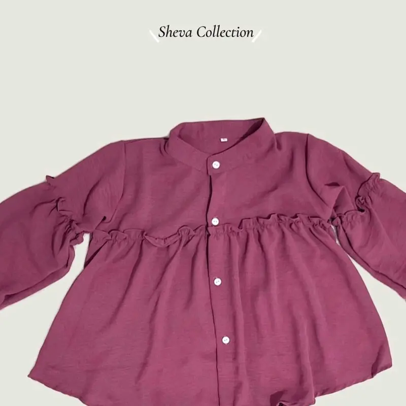 BLOUSE anak / Blouse Anak Perempuan / Blouse bahan Crinkle Airflow Premium usia 1-12 tahun Anak-Anak Model NAIRA 6