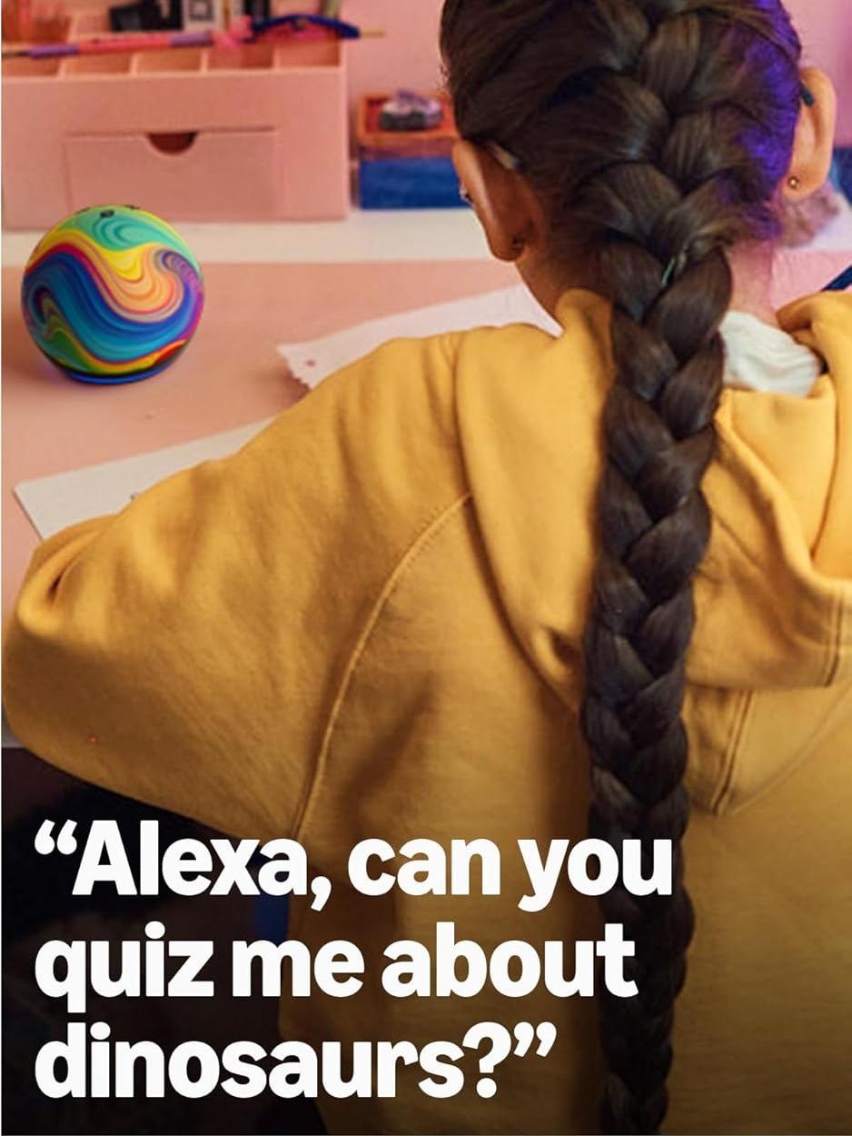 Amazon Echo Dot Kids (newest model) - Designed for kids, Designed for Alexa+, parental controls, Includes 1 Year of Amazon Kids+
