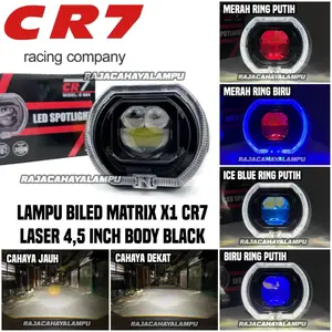 Biled Matrix X1 Laser 4,5 Inch CR7 C684 Body Black Plus Kipas Pendingin
