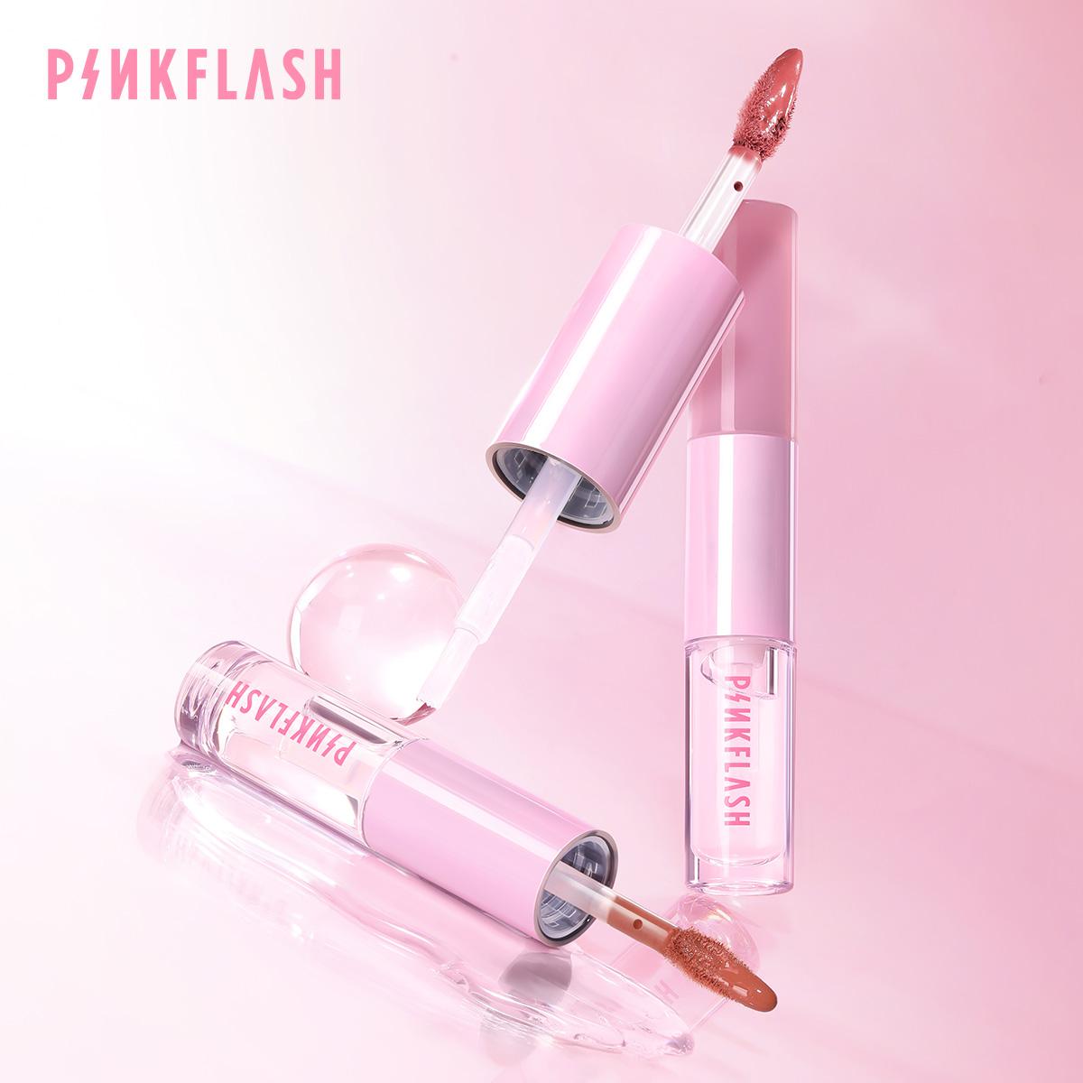 [Pinky]PINKFLASH Stay Fusion Matte & Glossy Lipstick Lasting Transferproof Waterproof Intense Coverage Lightweight Non-sticky 2 IN 1 LIPSTICK L31