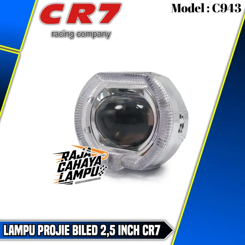 Projie Biled Ala Ala Mini 2,5 Inch CR7 Lampu Projie Biled Cut Off Ring Plus Shourd Universal Motor Mobil 5