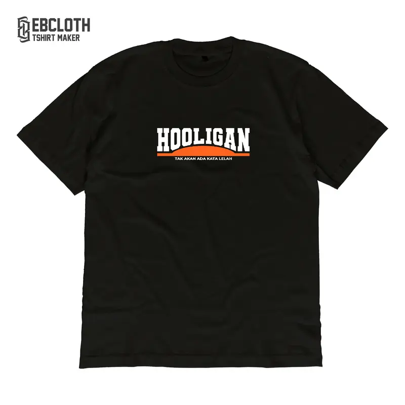 [EBCLOTH 016] Kaos Hooligans Volume 2 | Sablon DTF x Reflektif Menyala | Premium 1