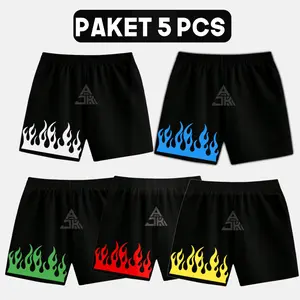 PAKET ISI 5 PCS Celana Pendek Harian Usia 7-15 Tahun Laki-Laki dan Perempuan Fashion Fashion Anak Top Seller