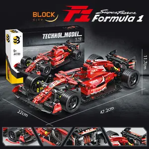 Block City-Ferari F1 techno 7202 Puzzle Block Bricks Racing Car f1 Balok Kotak Toys