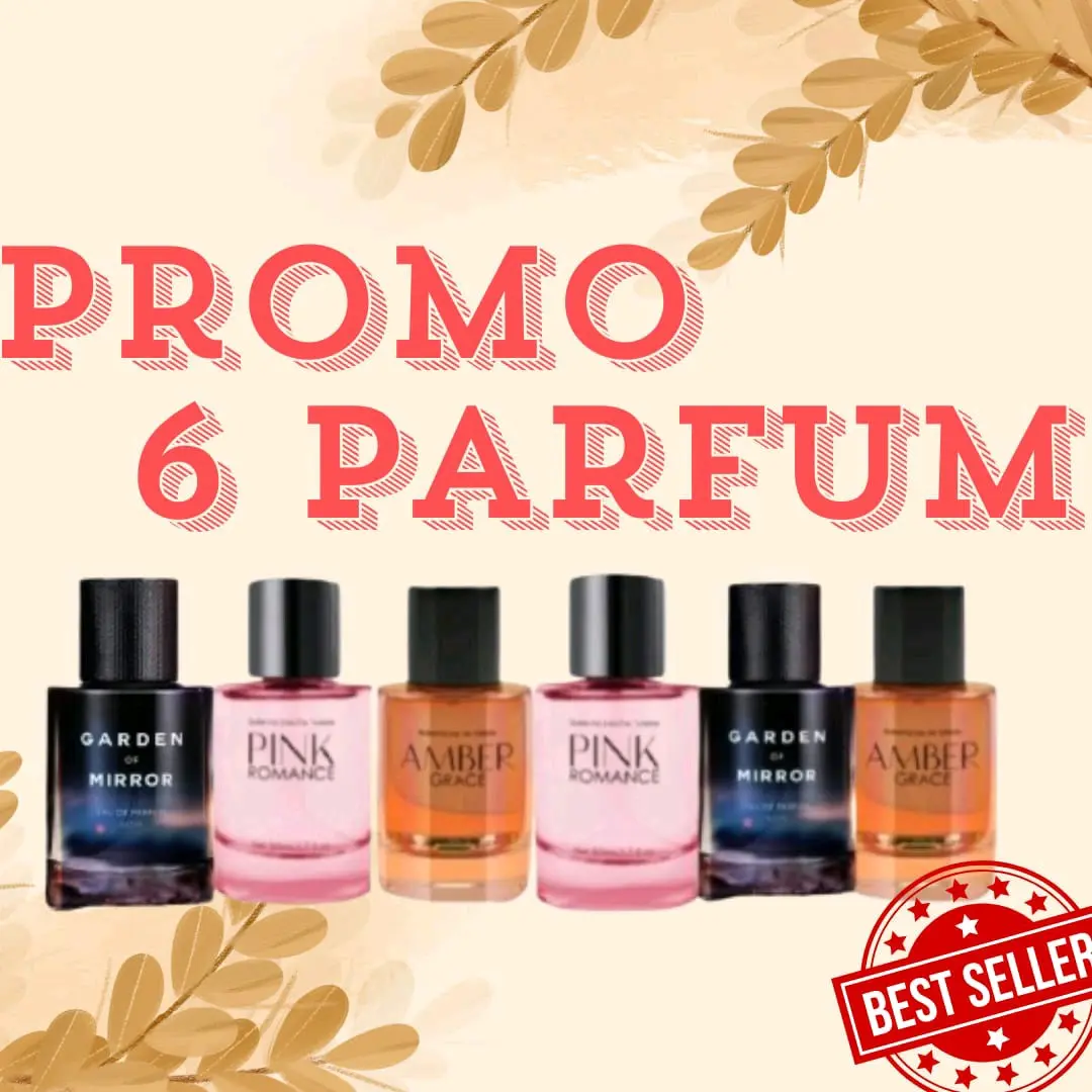 (COD) PROMO 6 BOTOL PARFUM PRIA WANITA 35ml WANGI - SEGAR - TAHAN LAMA