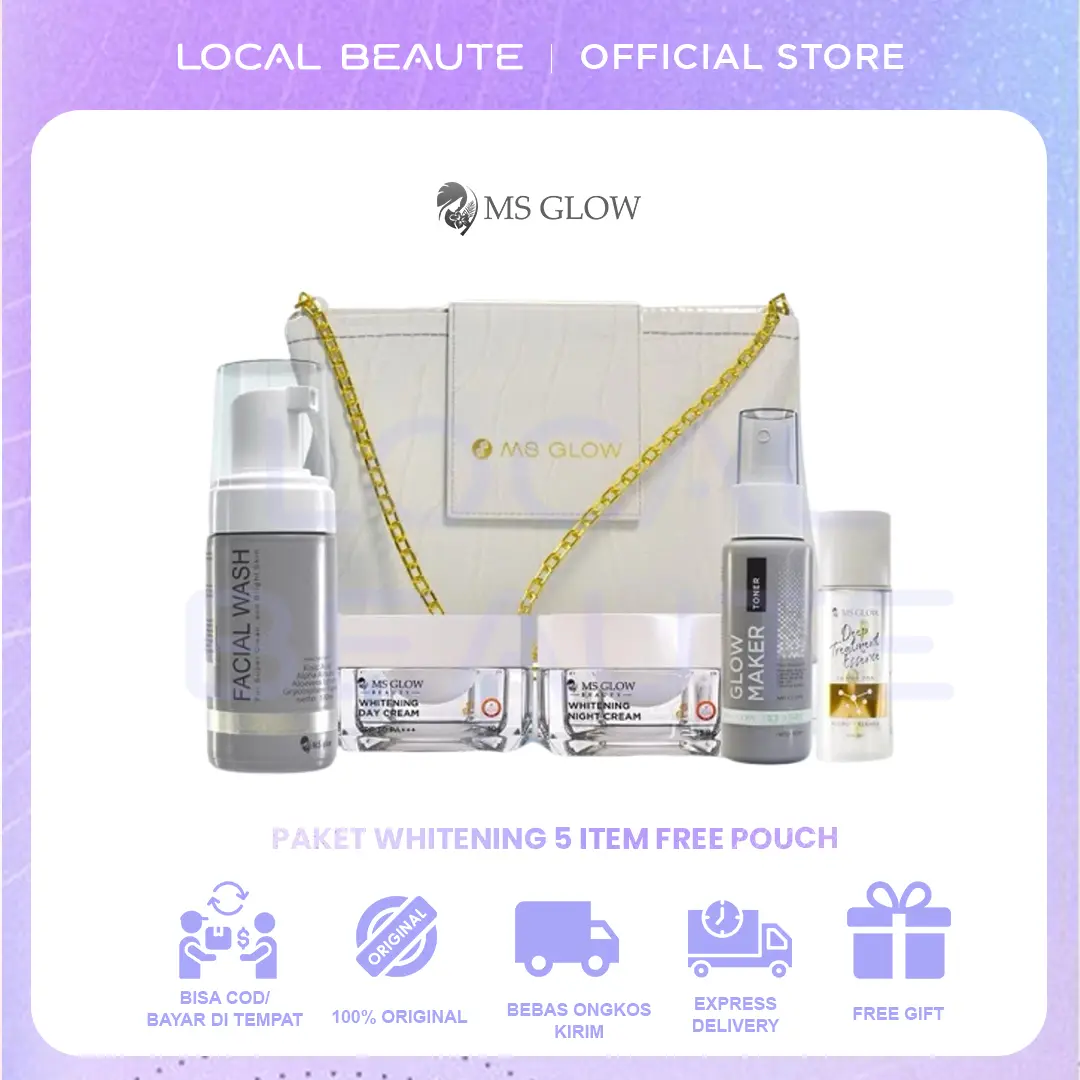 MS GLOW PAKET WAJAH WHITENING