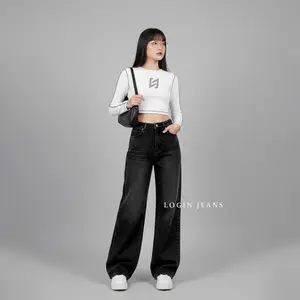 Baggy Jeans Wide Leg Loose Highwaist Korean Style