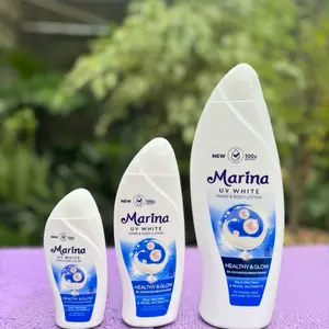 MARINA UV white Healthy & Glow BIRU 185ml dan 460ml Perawatan Tubuh Lotion Pencerah Mencerahkan