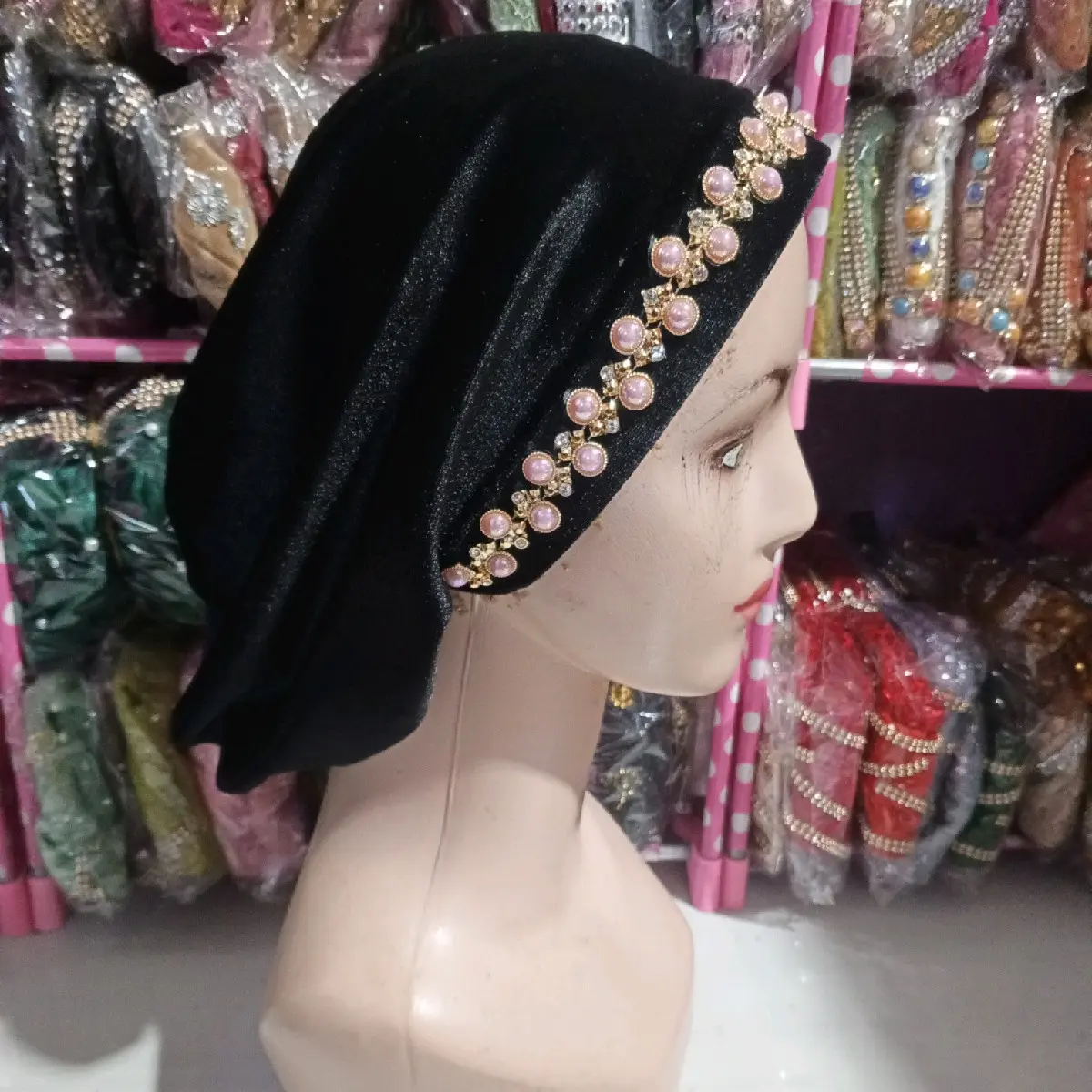 songko haji mutiara/turban haji/ciput haji/ciput Mutiara