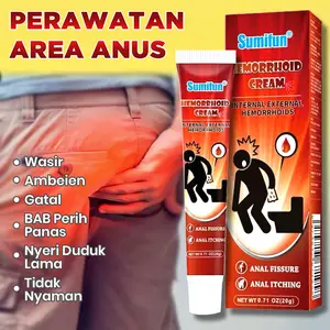 Salep Krim Wasir Ambeien Herbal 20g | Perawatan Area Anus Gatal, BAB Perih Panas, Nyeri Duduk Lama & Tidak Nyaman