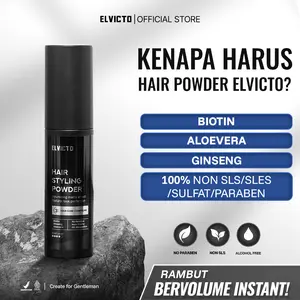 ELVICTO HAIR STYLING POWDER 10gr | Hair Powder Pria Powder Rambut Pria Bubuk Rambut Pria Hair Powder Spray Bedak Rambut Perawatan Rambut BPOM