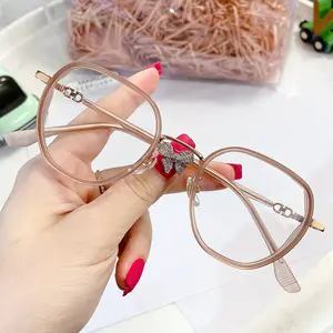 [ BELI 1 PCS KACAMATA MINUS GRATIS 1 PCS KACAMATA NORMAL RANDOM ] New Arrival QG2131 Kacamata Lensa Blueray Bluecromic Photocromic Normal dan Minus - Eyewear Sunglasses