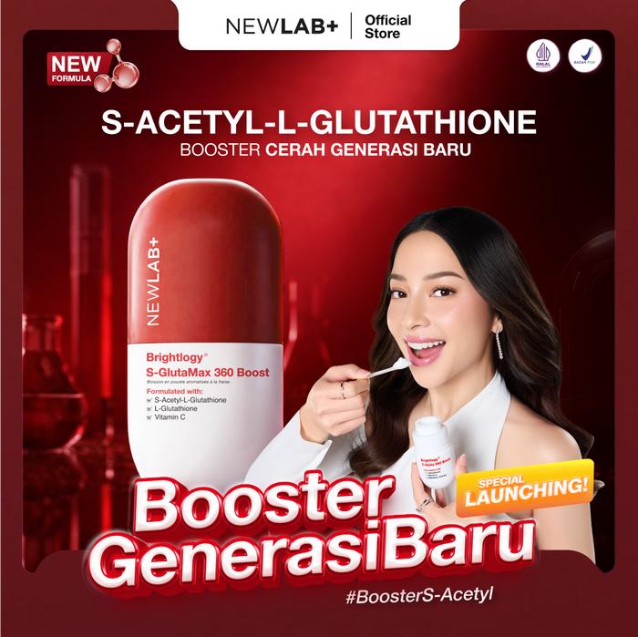 kapsul glutathione murni Promo NEWLAB Brightlogy S-GlutaMax 360 Boost | S-Acetyl L-Glutathione Booster | Minuman Generasi Baru BPOM Janhvi Kapoor takes IV No. of Tablets:90 Tablets eBayChargePostage