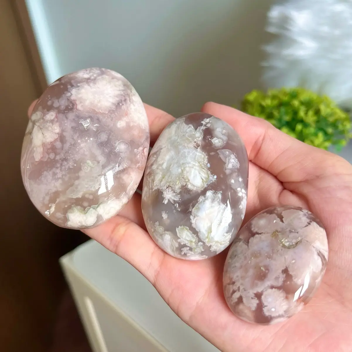 [BYU CRYSTALS] Flower Agate Palmstone
