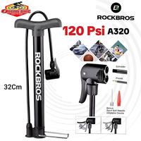 Gambar Pompa ban sepeda motor bola Rockbros A320 Bike Air Pump 120 psi Presta Schrader portable Roadbike mtb mobil dari Ocean Bike Official Kota Administrasi Jakarta Barat 1 Tokopedia