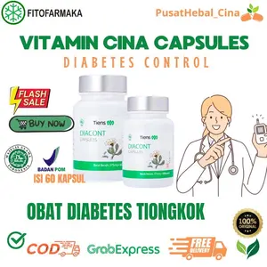Vitamin cina Diacont Tiens Suplemen Diabetes & kencing manis Halal BPOM  - kapsul Labu china Diabetes dan Mengontrol Gula Darah Ampuh