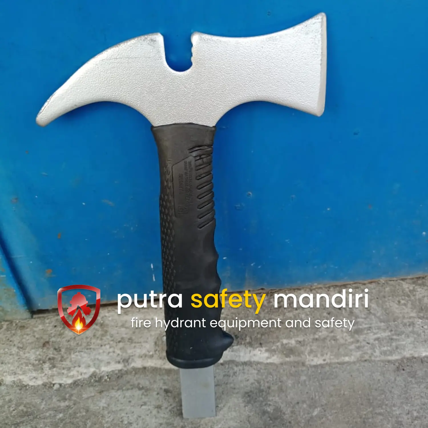 KAPAK PEMADAM KEBAKARAN AXE FIREMAN 40CM STAINLESS STEEL GAGANG RUBBER
