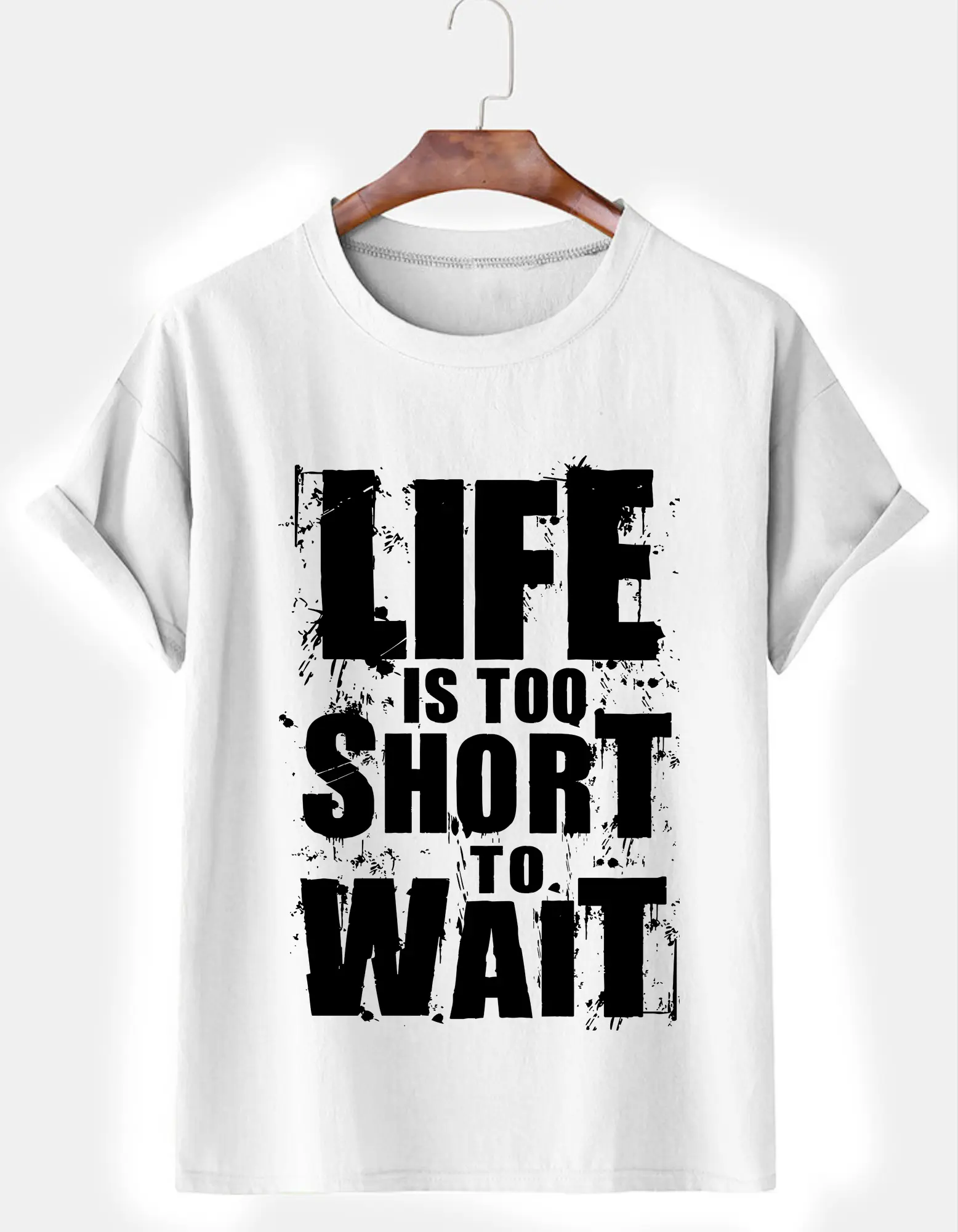 2024 Kaos Pria dan Wanita Terbaru Baju Katun Dewasa Hitam Original T-shirt