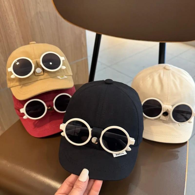 Mũ Lưỡi Trai Kèm Kính Mát Cho Bé, Thiết Kế 2 Trong 1, Kính Tháo Rời – Mũ Điều Chỉnh Size Từ 2-4 Tuổi 9