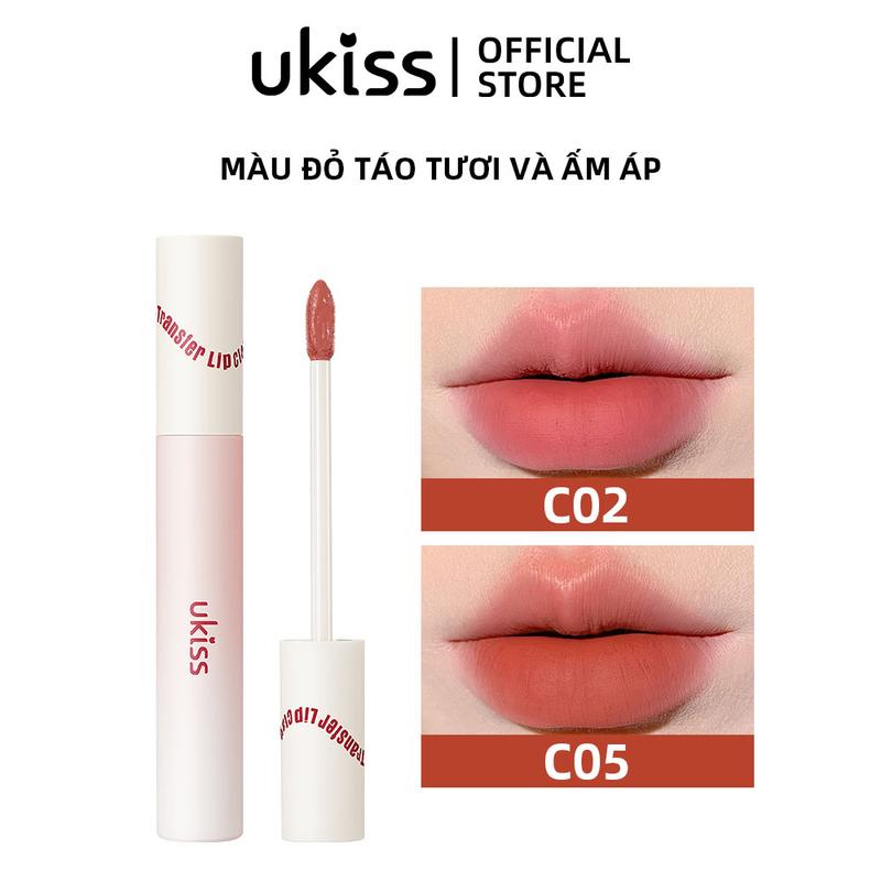 UKISS Đất Sét Môi 3g Nhung Kem Lì Son Môi Dạng Lỏng Dưỡng Ẩm Sắc Tố Cao Nhẹ Không Dính Sau Khi Hình Thành Phim Màu Sắc Có Thể Thay Đổi Theo Màu Cơ Sở Môi Và Tông Màu Da Khác Nhau Nữ Mỹ Phẩm Trang Điểm Son Kem Cosmetic