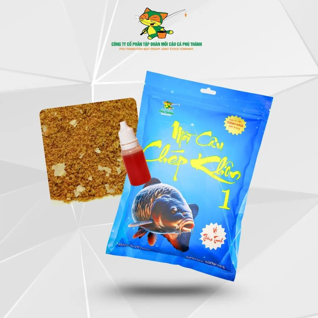 Mồi Câu Chép Khôn Chuyên dùng câu Cá Chép, Cá Diếc, Cá Nhưng, Cá Mè Vinh, Cá Trắm Cỏ((đã hết chương trình mua 5 tặng 1)