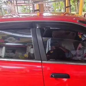 Talang Air Mobil Baleno Tahun 1997-2002 Model Slim 4 Pintu - Hitam Riben Glossy