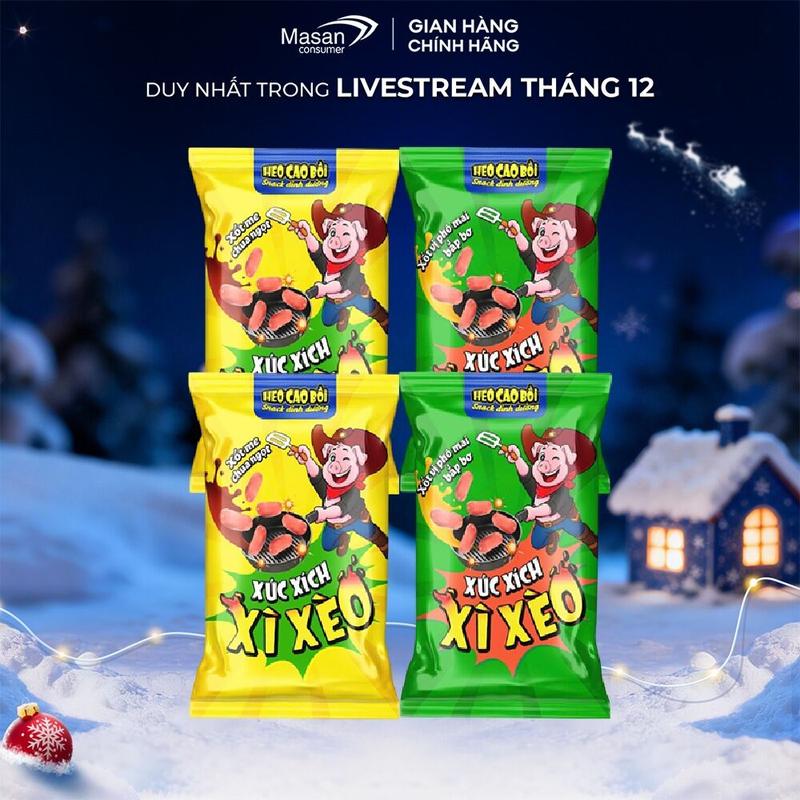  Combo 4 Xúc xích Heo Cao Bồi Xì Xèo  xốt me chua ngọt xốt phô mai bắp bơ  