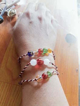 Product Review of April Gallery - Paket 3 Gelang Tridatu Mantra Panca Rose Cinta Perempuan Laki-laki Batu Aksesoris Benang Putih Bracelet from A**s 0