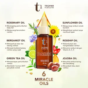 Makarizo T1 Techno Nature Rosemary Scalp & Hair Oil -  Haircare /  Treatment / Minyak / Rambut /  Perawatan / Rambut