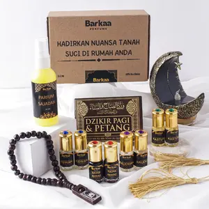 Paket Parfum Sholat Non Alkohol By Barkaa Perfume Kasturi Raudhah Kiswah Hajar Aswad Wangi segar dewasa