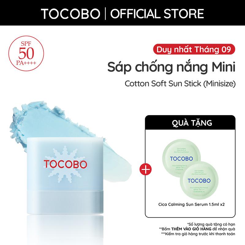 Sáp chống nắng cấp ẩm dịu da Tocobo Cotton Soft Sun Stick SPF50+ PA++++ 11g