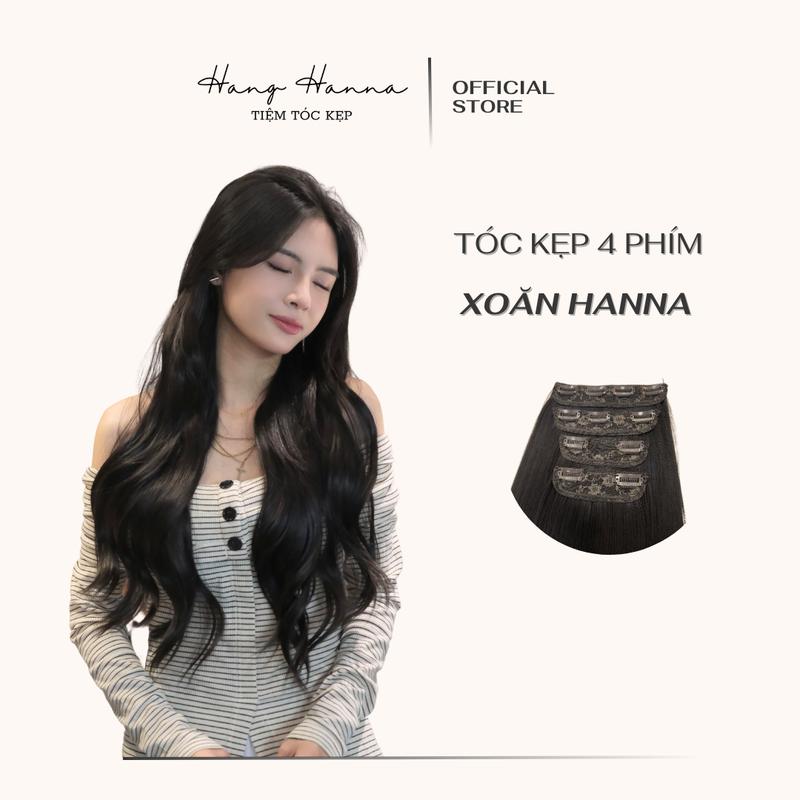  Design by HHN | Tóc Kẹp 4 Phím Xoăn HANNA 