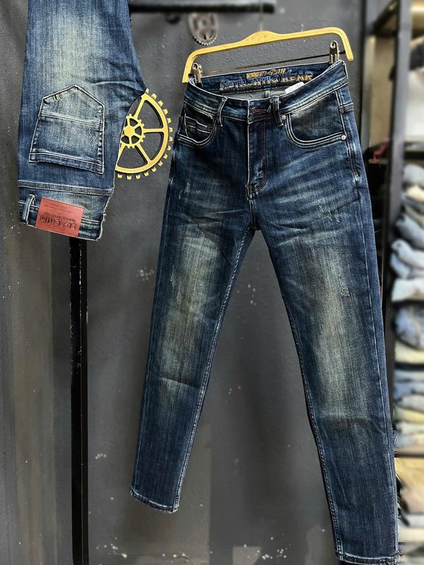   SP TRẢI NGHIỆM  3K DENIM Jean Denim Guangzhou-3K1941 Quần Jean Nam Dài Màu Xanh Was Phủ Rêu Lưng Thêu TunR1990 Mẫu Mới J4005. 