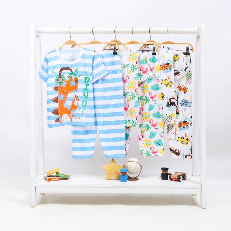 Product Introduction of Peachbello Set Pakaian Tidur Anak Usia 1-6th Bayi Lengan Pendek Anak Perempuan Bahan Katun 3
