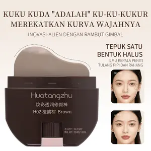 HuaTangZhu - Stik kontur kontur peningkatan warna tiga dimensi alat kontur wajah tahan air dan tahan keringat