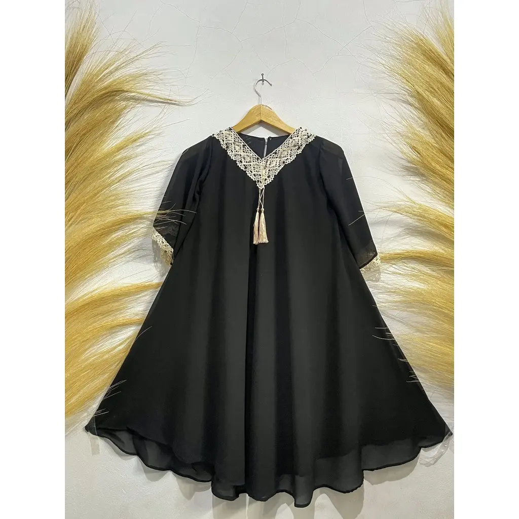 Kaftan Anak Perempuan | Gamis Anak Balita Usia 1-6 Tahun | Gamis Lebaran Anak Cewek