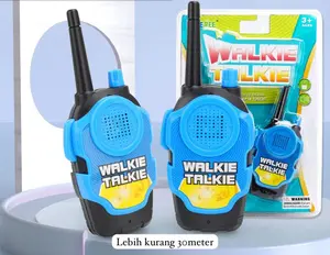 MAINAN TALKIE WALKIE ANAK SEPASANG JARAK MAKSIMAL 200 METER DENGAN BATRE AA 3PCS