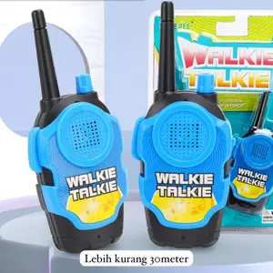 MAINAN TALKIE WALKIE ANAK SEPASANG JARAK MAKSIMAL 200 METER DENGAN BATRE AA 3PCS