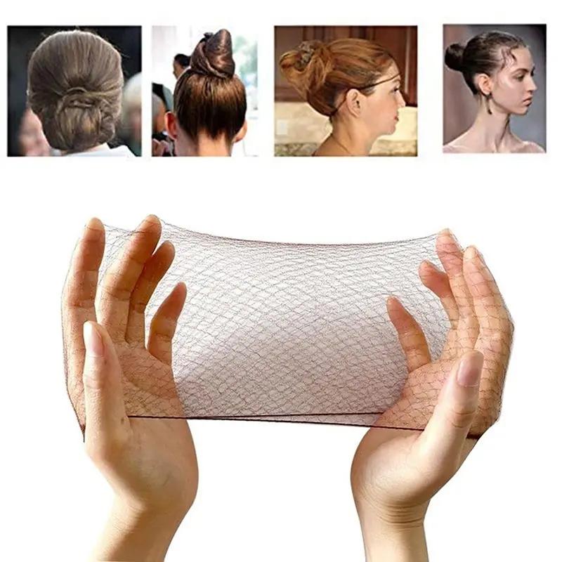 lưới tóc 50pcs bó đàn hồi màu đen mạng tóc vô hình sợi tóc bun lưới mạng tóc…