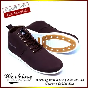 WORKING SEPATU PRIA BOOT KULIT CASUAL