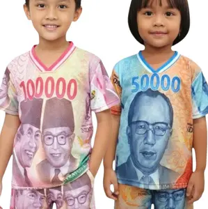 UANG LAGI SETELAN JERSEY BAJU ANAK UNISEX MOTIF UANG USIA 1-10TAHUN FASHION