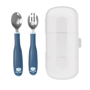 Baby Kids Cutlery Set Utensils Products Feeding Training  Stainless Steel Spoon Fork